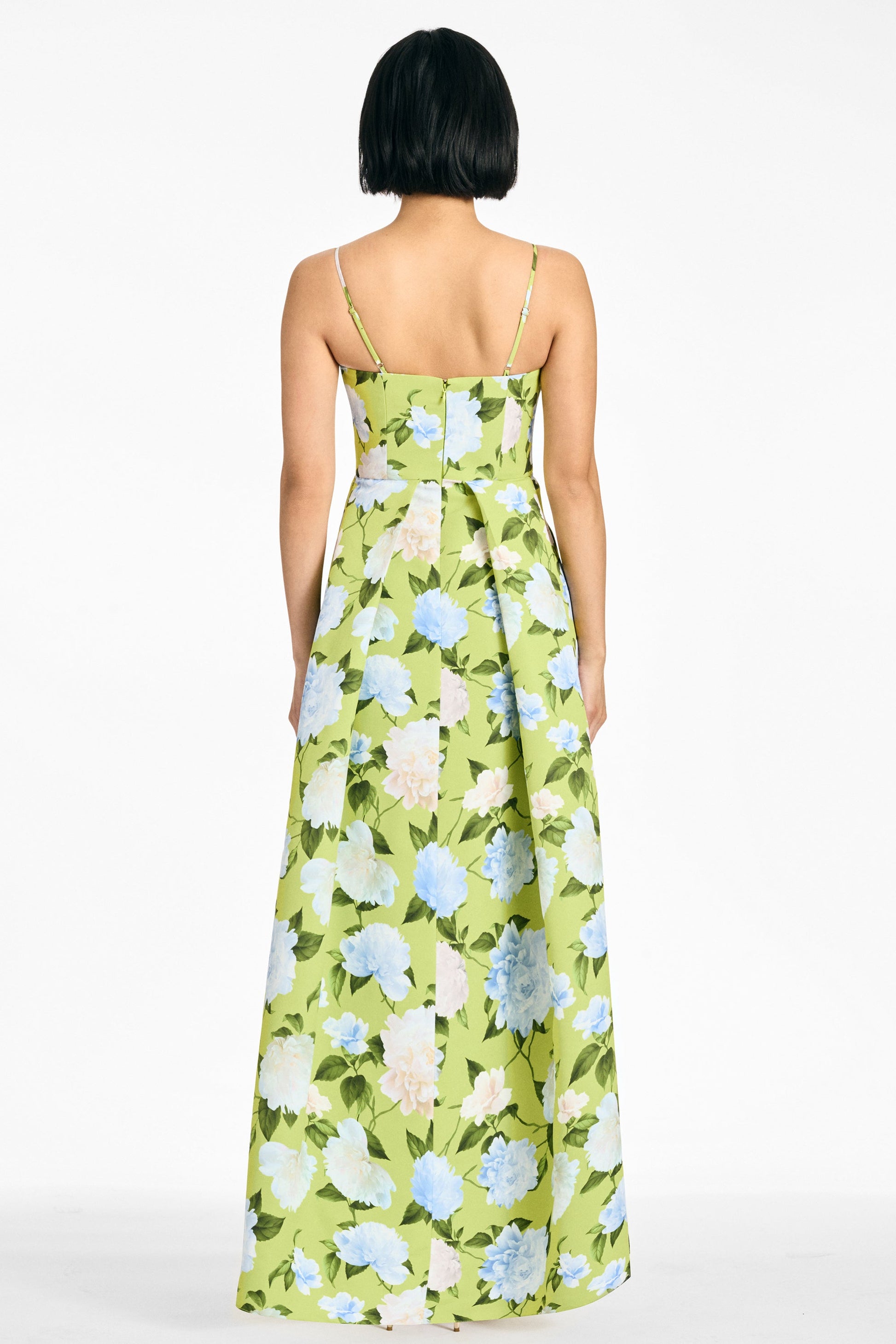 CITRINE PEONIES Beau Sapphire Rose Gown