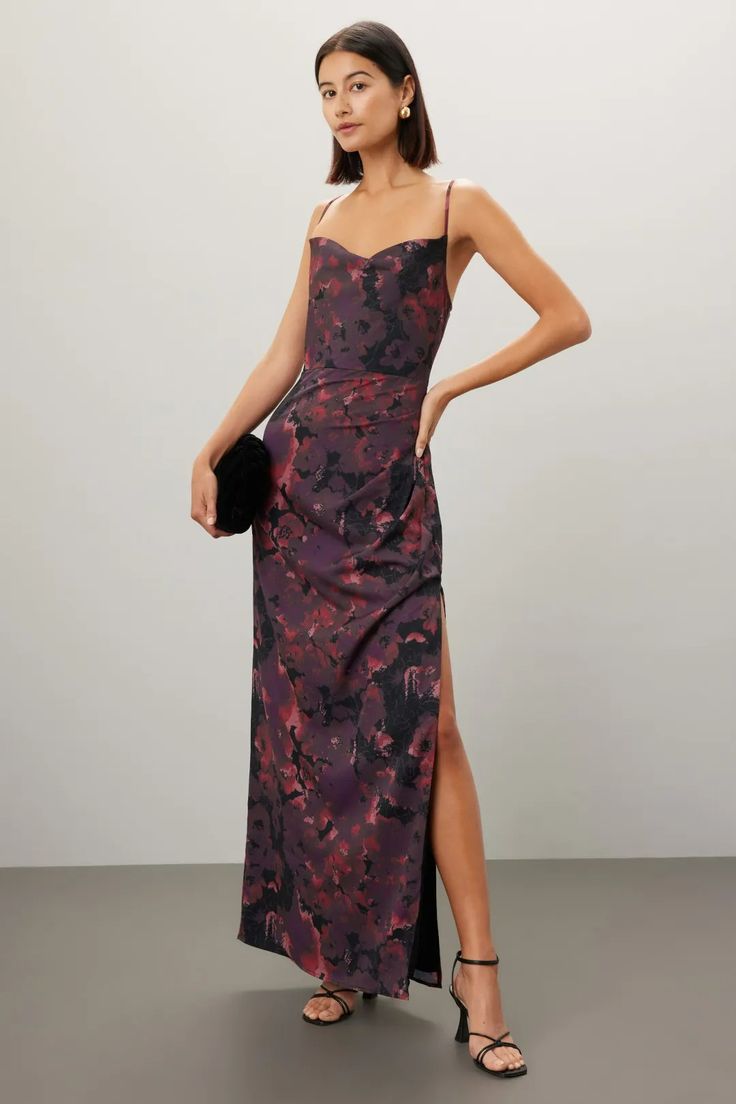 Margot Ruched Floral Dress