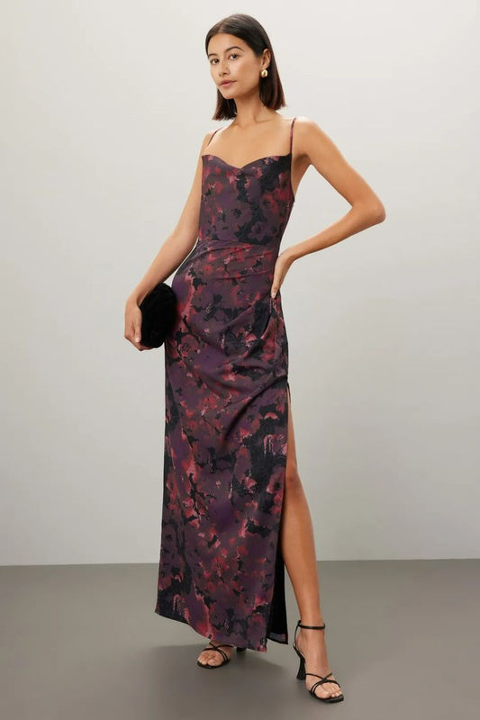Margot Ruched Floral Dress