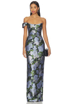 Jackson Jacquard Evening Gown