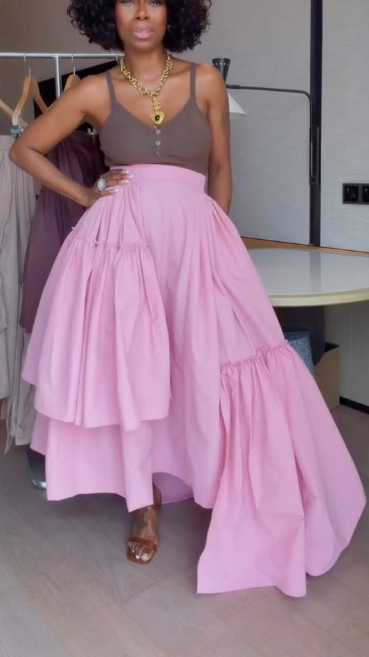 Valentina Layered Flared Maxi Dress