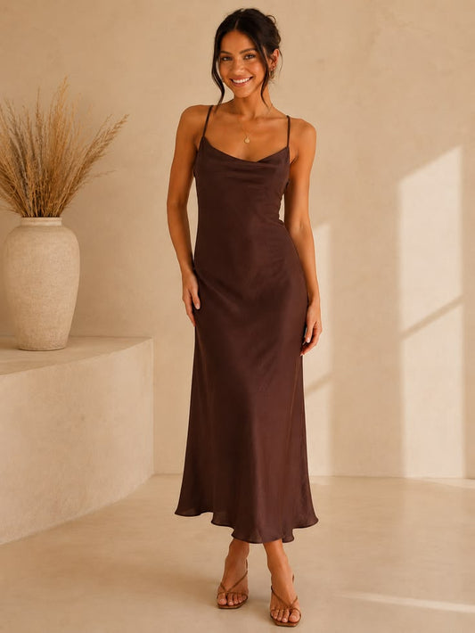 Brown Priscilla Dress - L