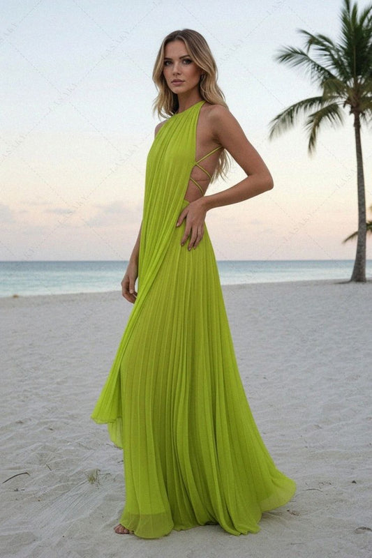 Vera Backless Silk Dress