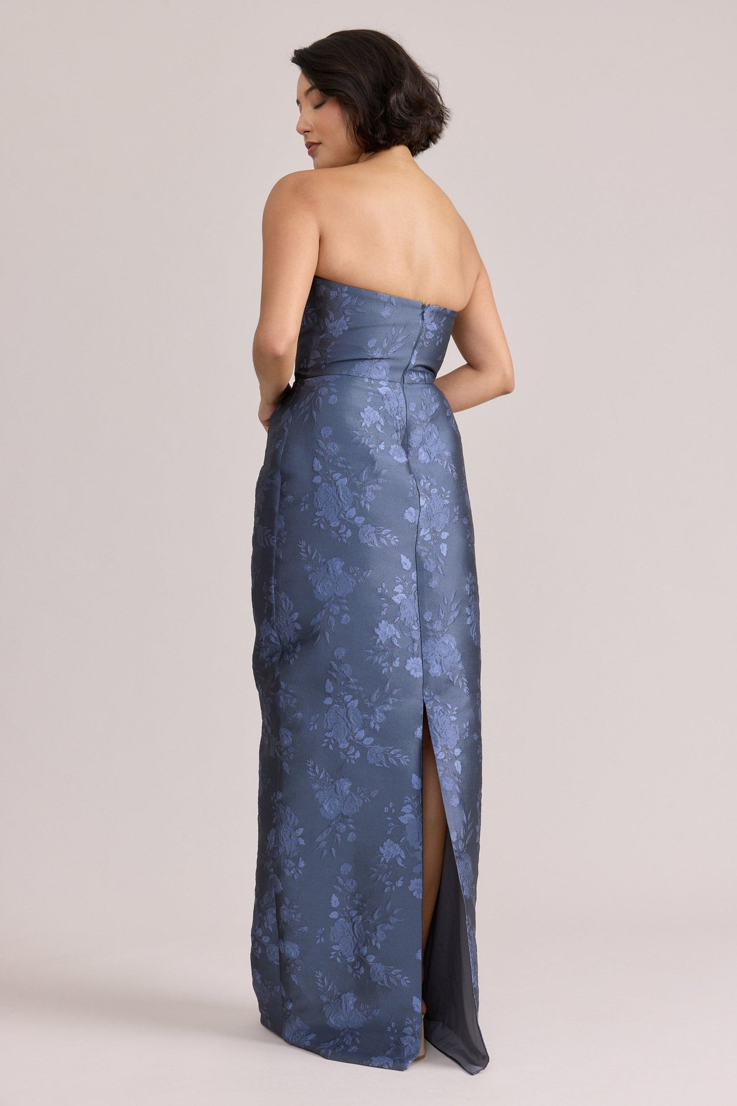 Sage Adrienne Jacquard Midi Dress