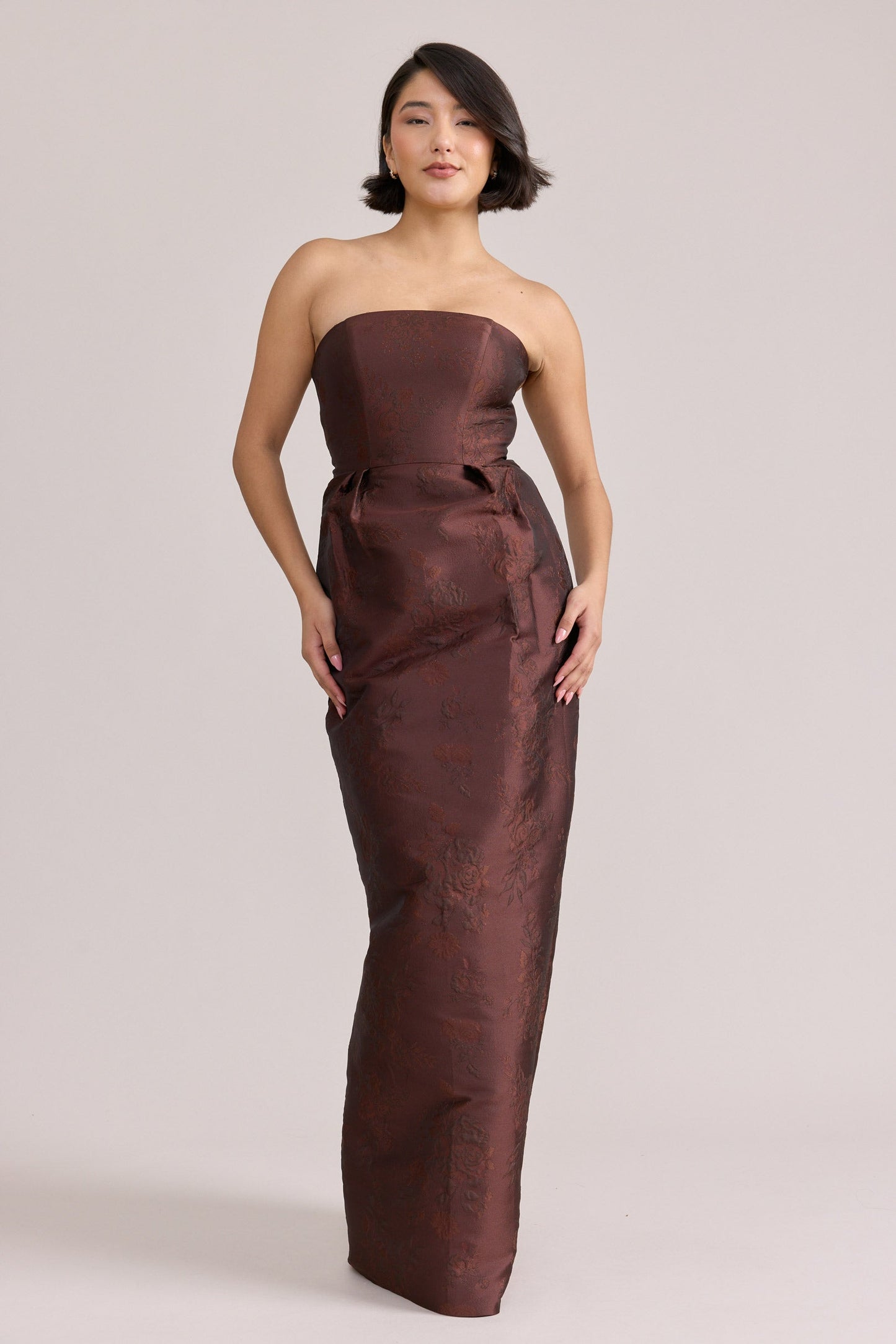 Cabernet Adrienne Jacquard Midi Dress