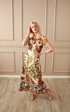Celeste Embroidered Evening Gown