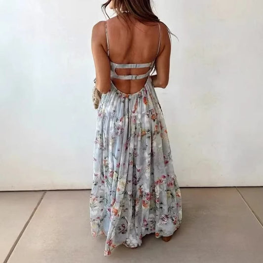 Arabella Halter Pleat Dress