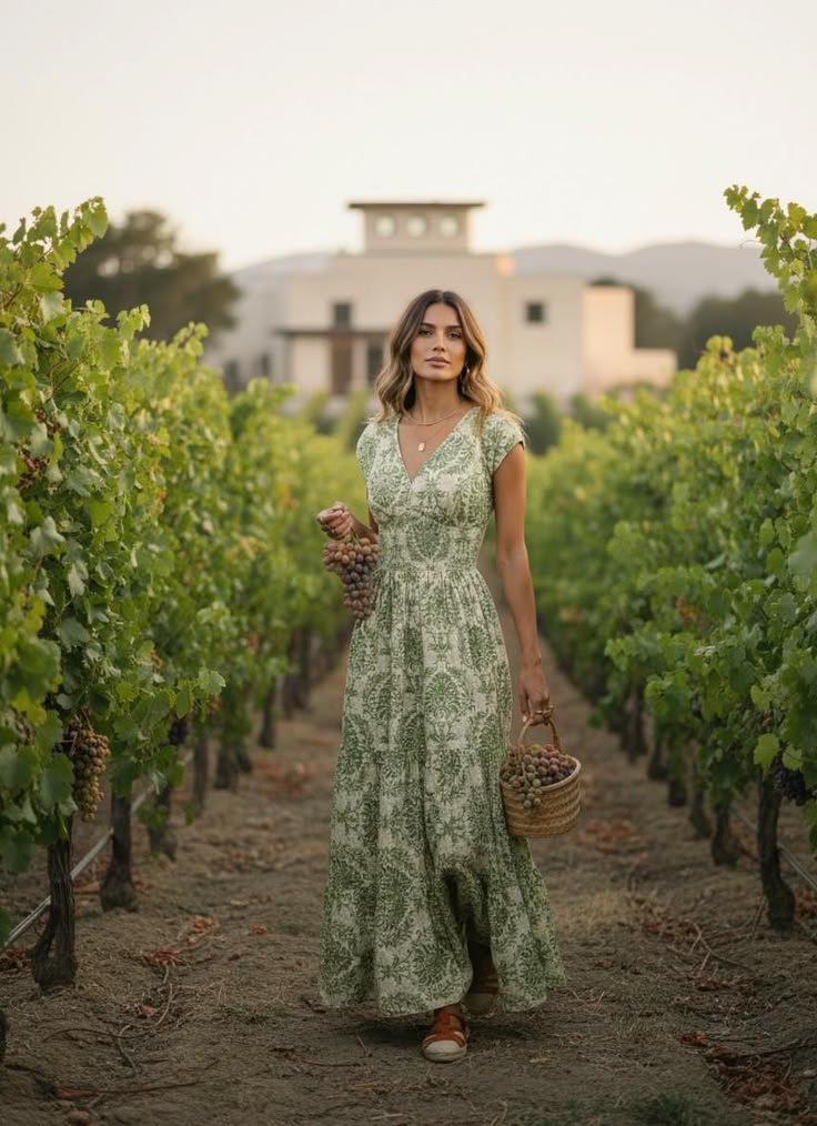 Margot Vintage Floral Maxi Dress