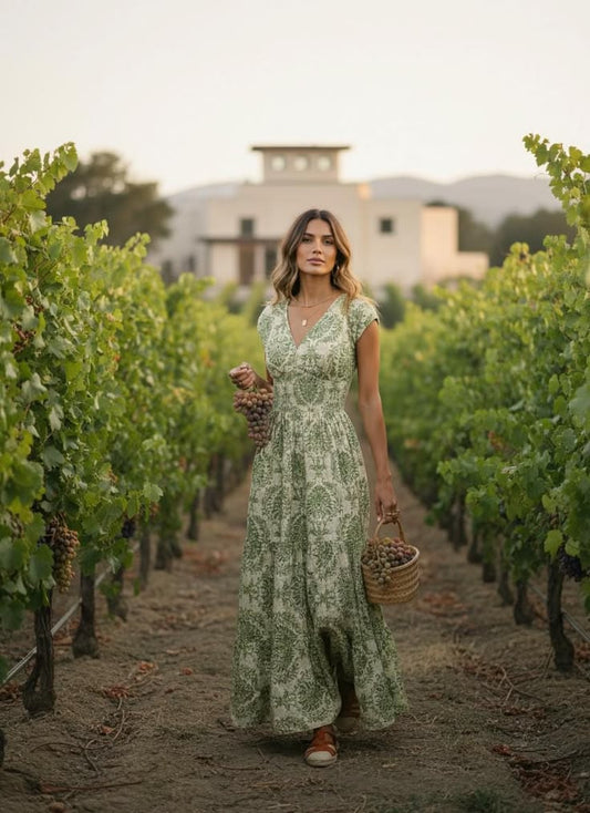 Margot Vintage Floral Maxi Dress