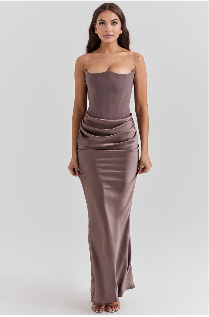 LYNN CORSET MAXI DRESS