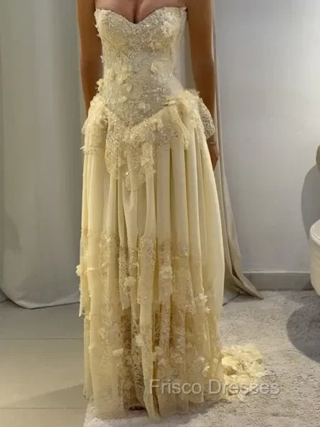 Picture Color Vivienne A-Line Lace Prom Dress