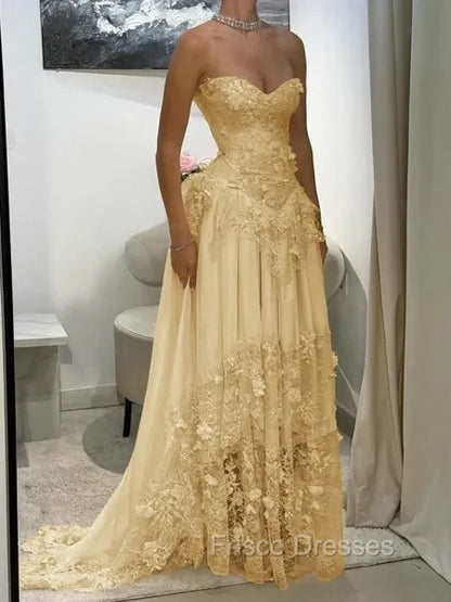 Royal Blue Vivienne A-Line Lace Prom Dress