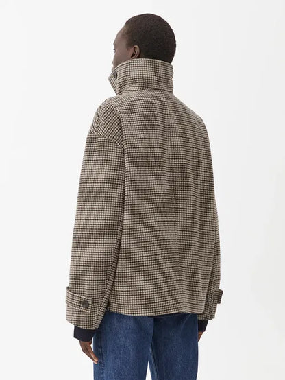 Chequered Wool-Blend Jacket