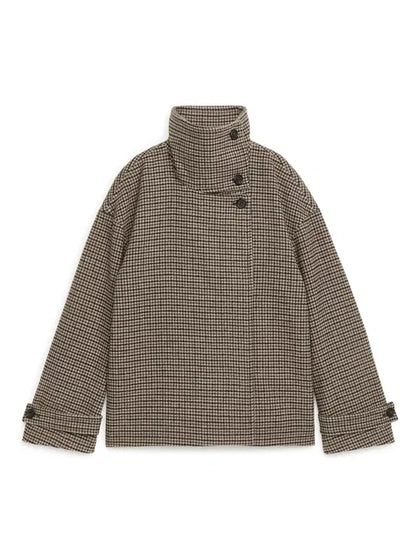 Chequered Wool-Blend Jacket