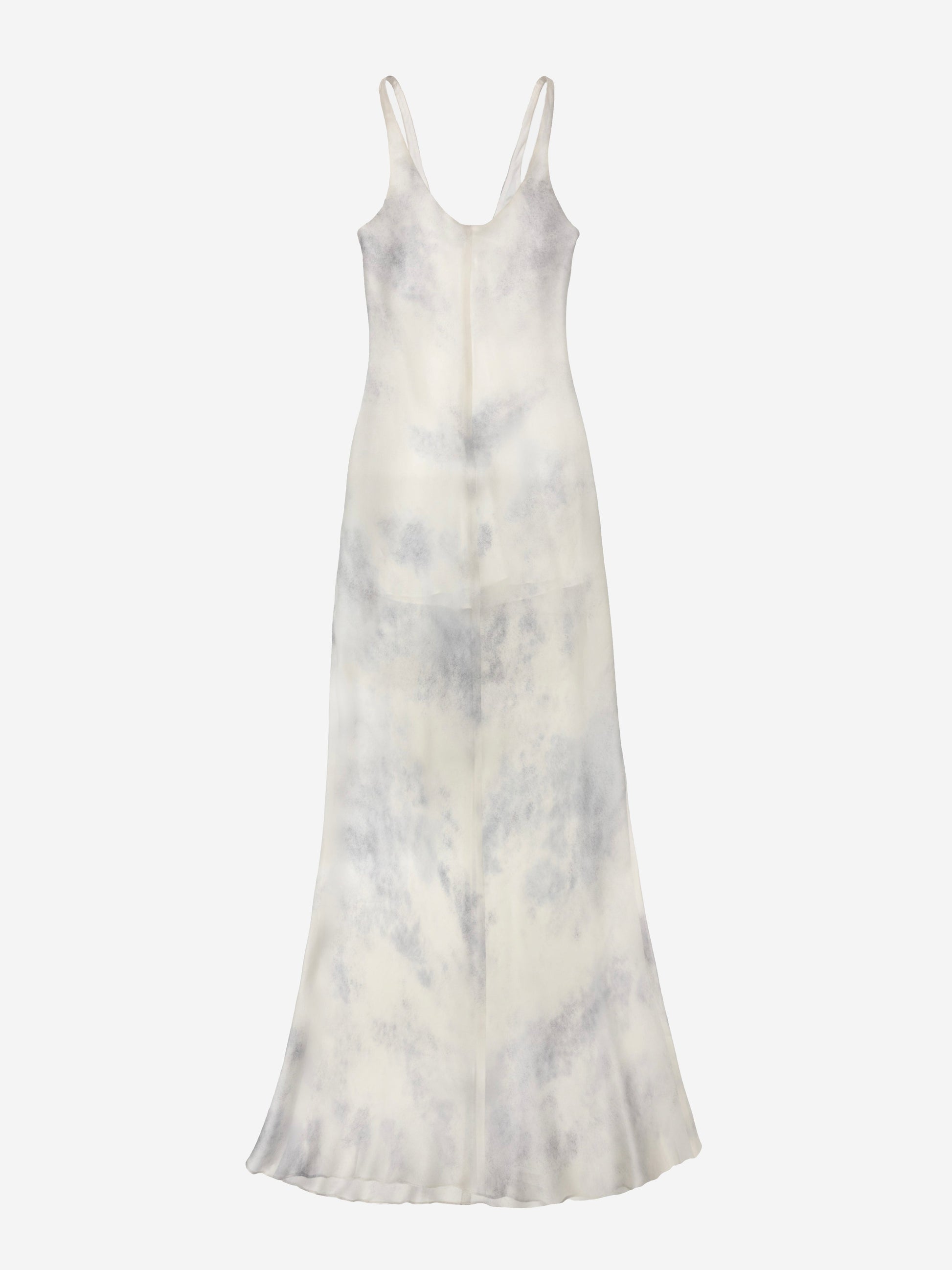 ASH WHITE Margot Silk Bias Slip Dress