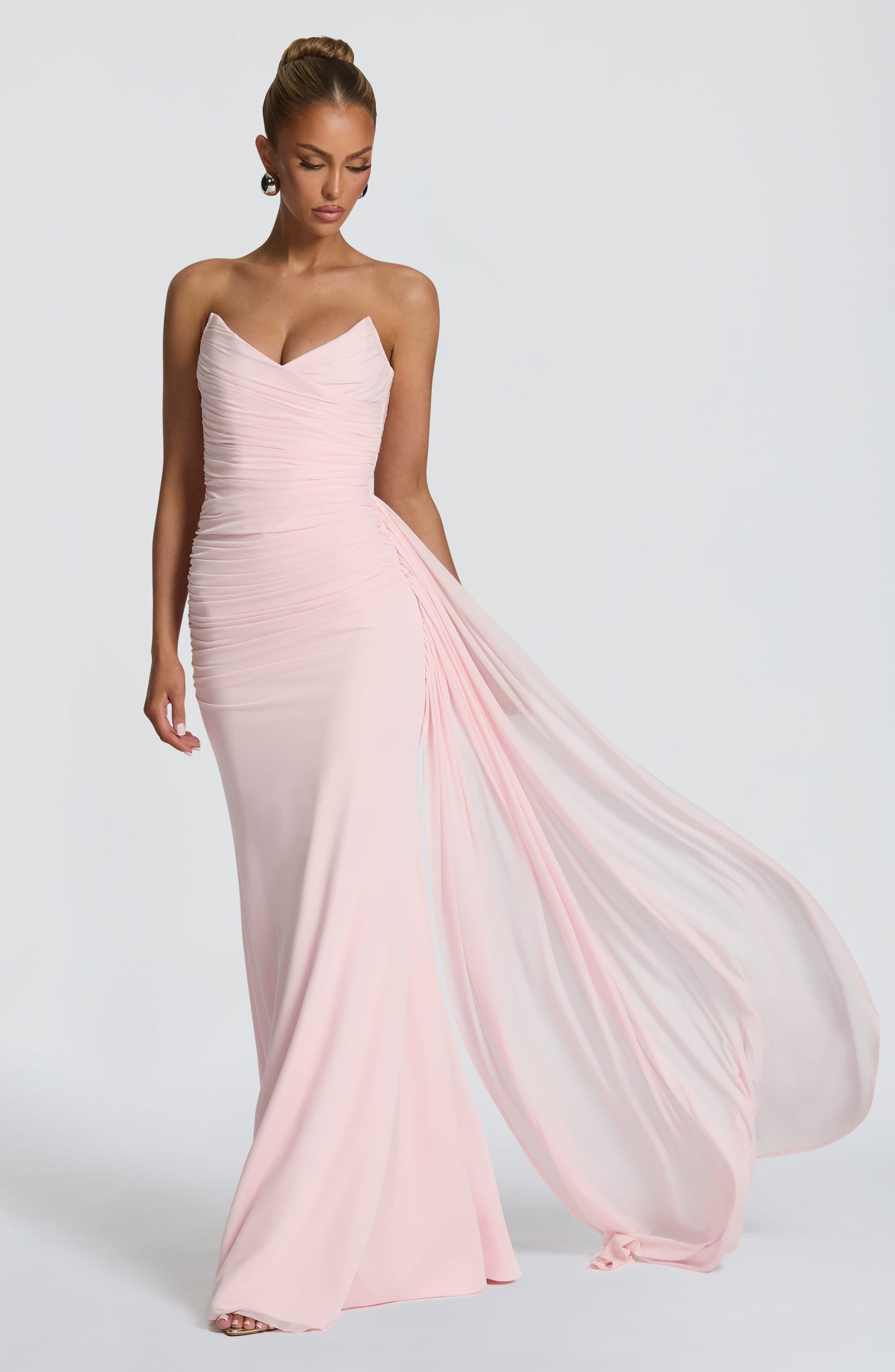 Blush Ashika Plum Linen Maxi Dress