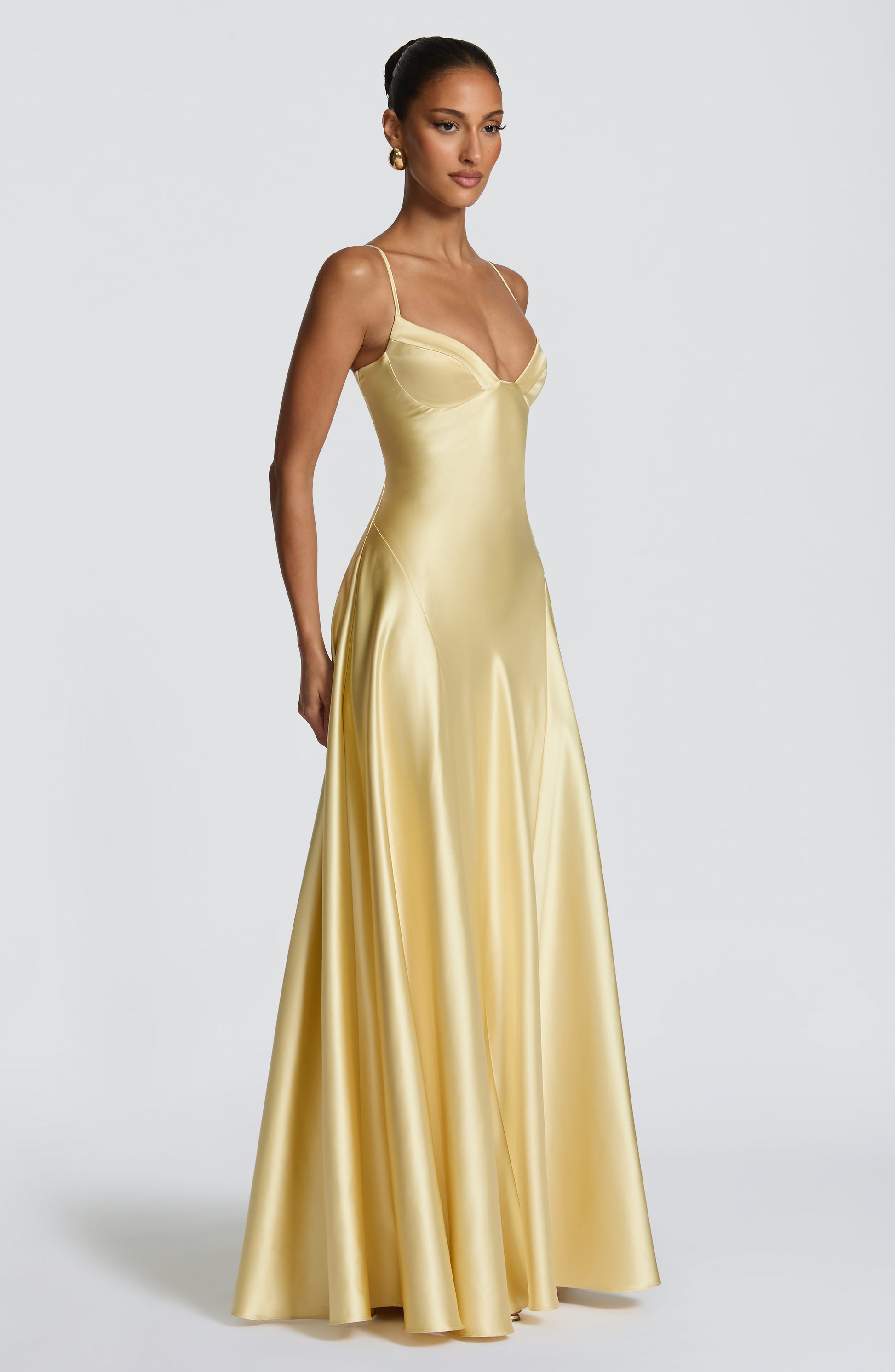 Lemon Asterin Plum Maxi Dress