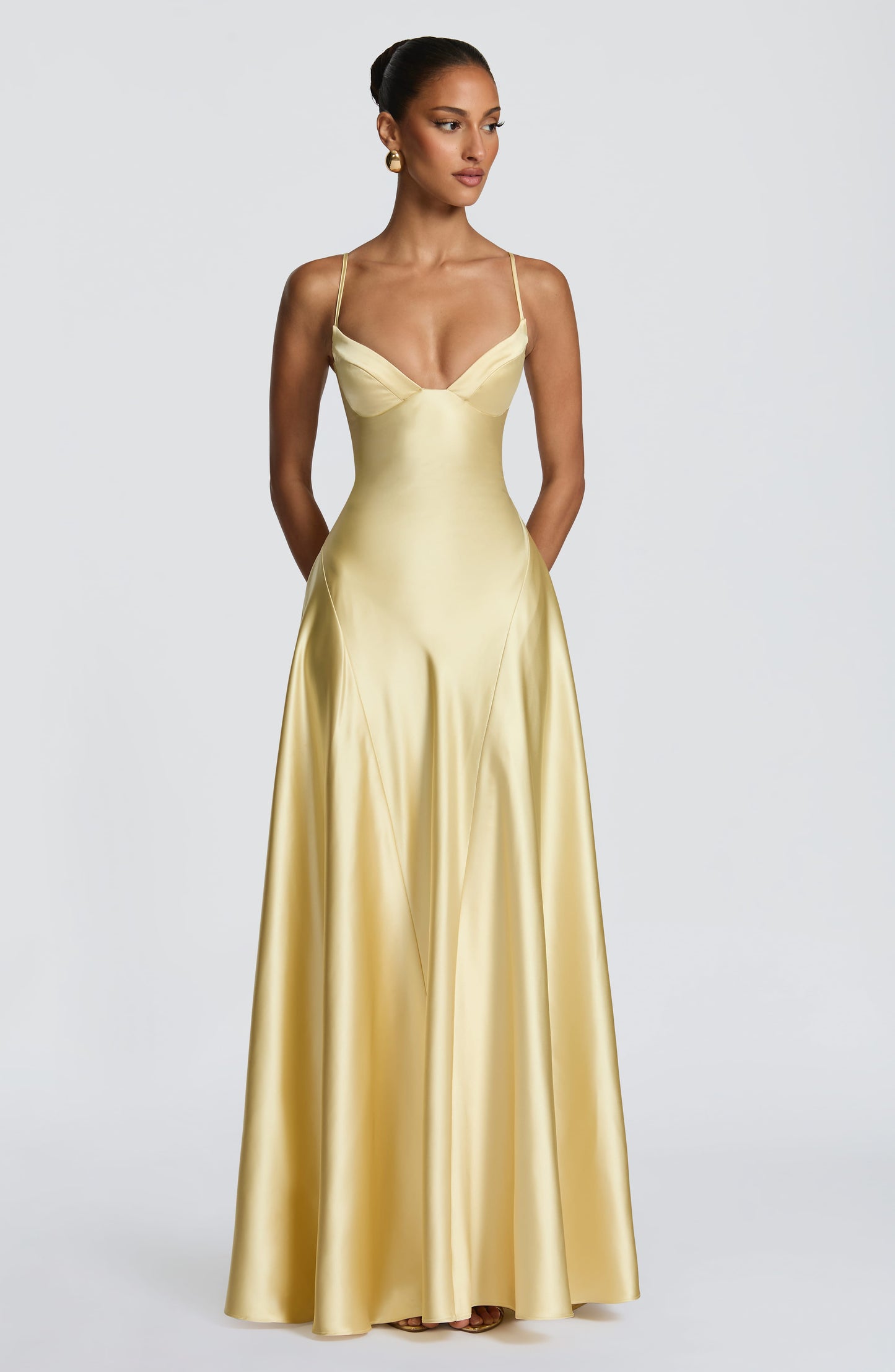 Lemon Asterin Plum Maxi Dress