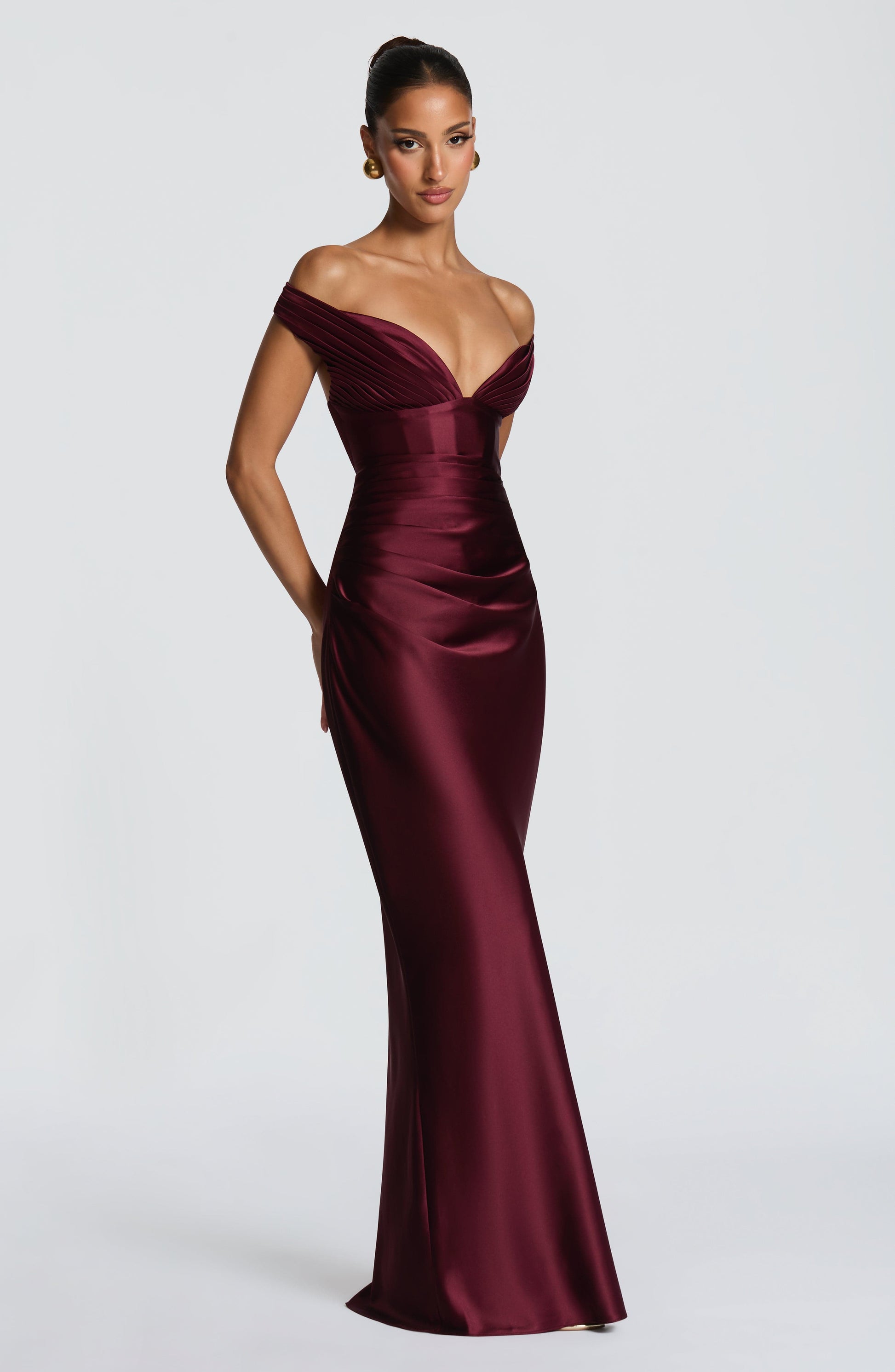 Cherry Lacquer Aurelia Cherry Lacquer Maxi Dress