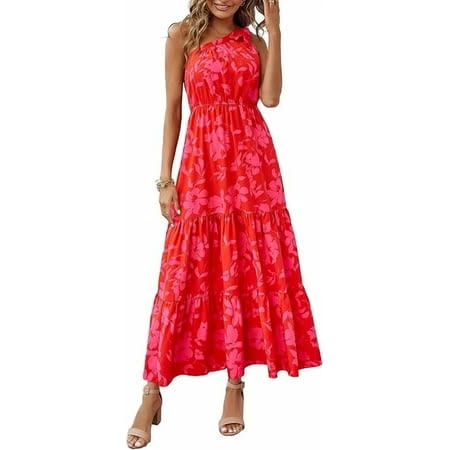 Margot Floral One-Shoulder Maxi Dress