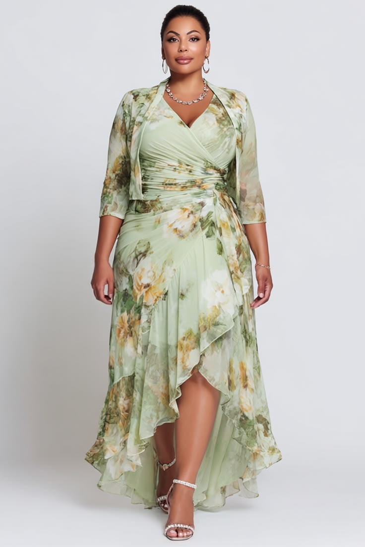 Margaret Chiffon Two-Piece Dress Set