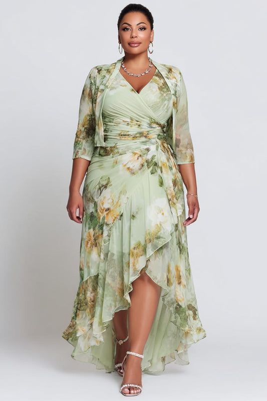 Margaret Chiffon Two-Piece Dress Set