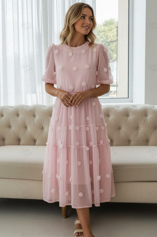 Margot Floral Jacquard Midi Dress