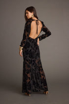 Angela Velvet Burnout Maxi Dress