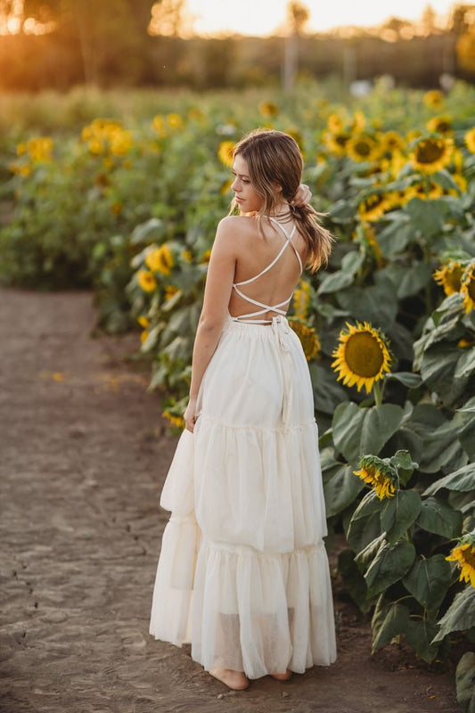 Women's Wendy Dress (antique ivory tulle) - M