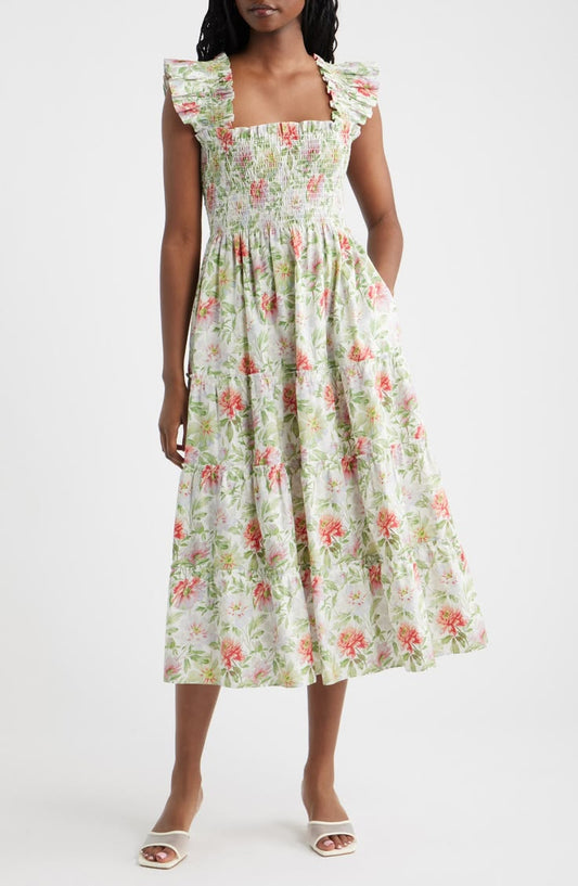 Ellie Floral Midi Dress