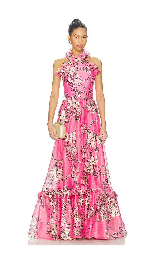 Isabelle Floral Print Silk Dress