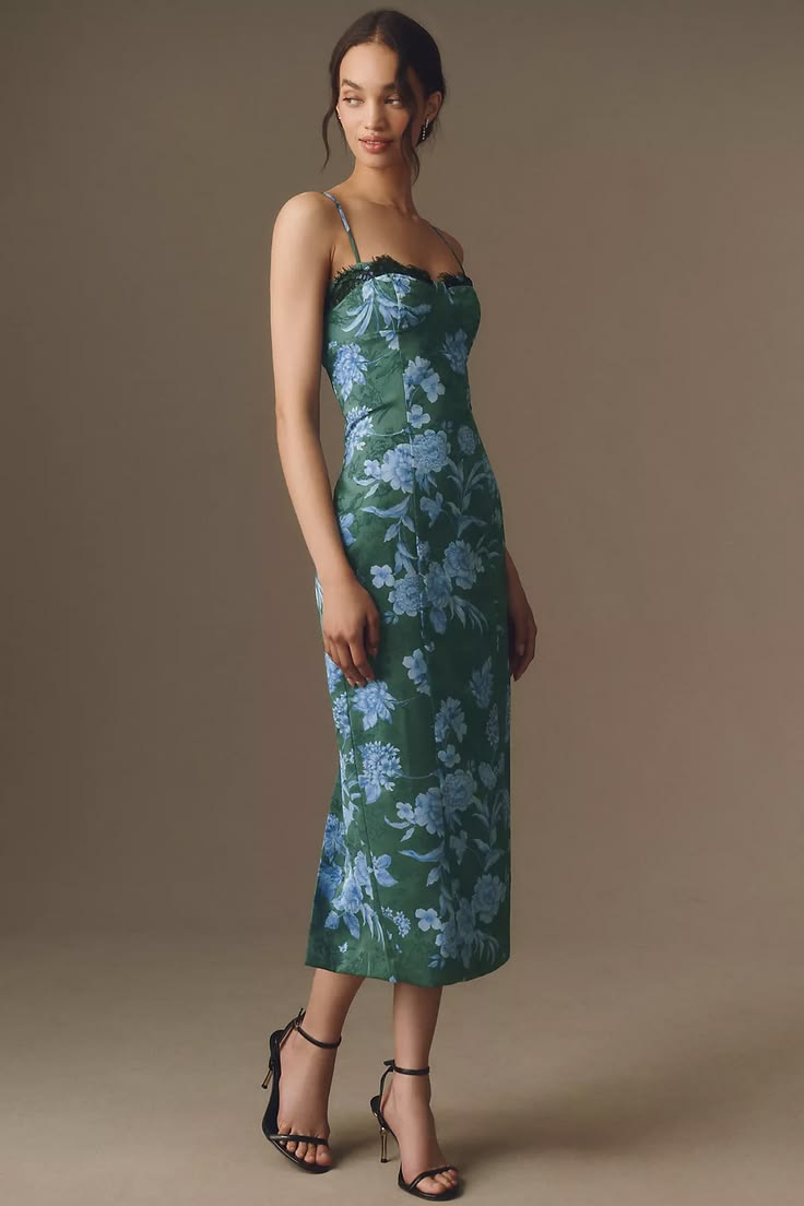 Helena Jacquard Bustier Maxi Dress