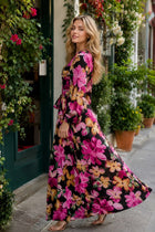 Margot Printed Tie-Waist Dress