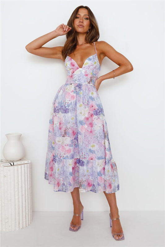 Iris Crepe Midi Dress
