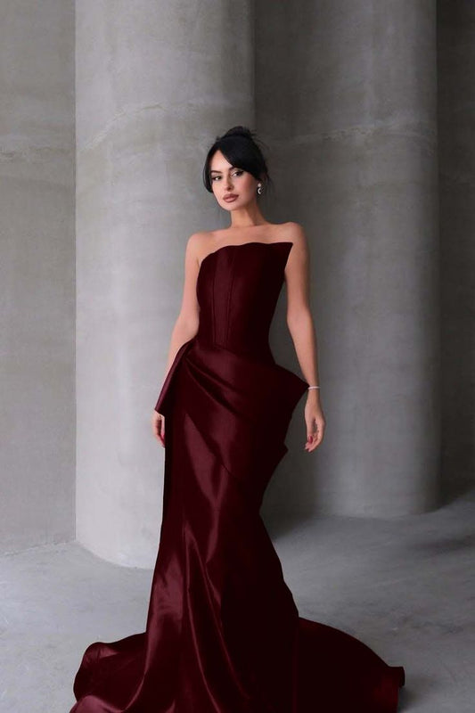 Vivienne Pleated Mermaid Gown