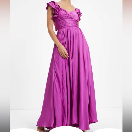 Mable Orchid Satin Maxi Dress
