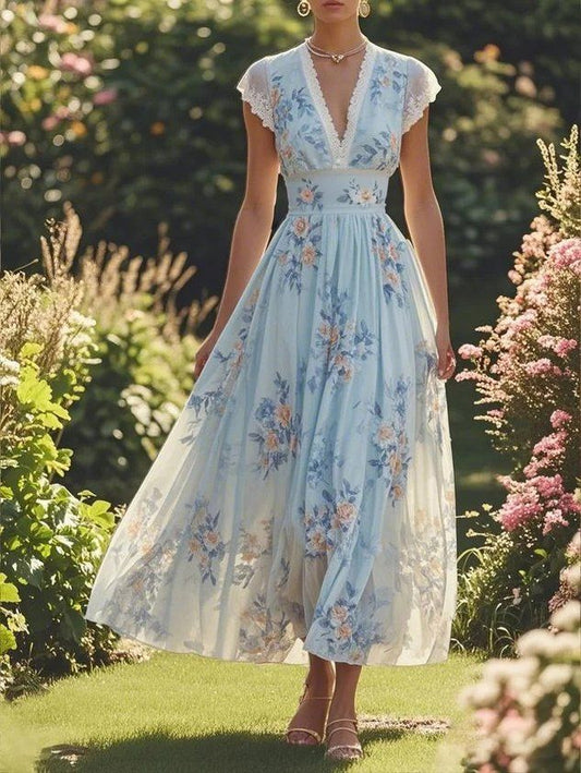 Celeste Chiffon Maxi Dress