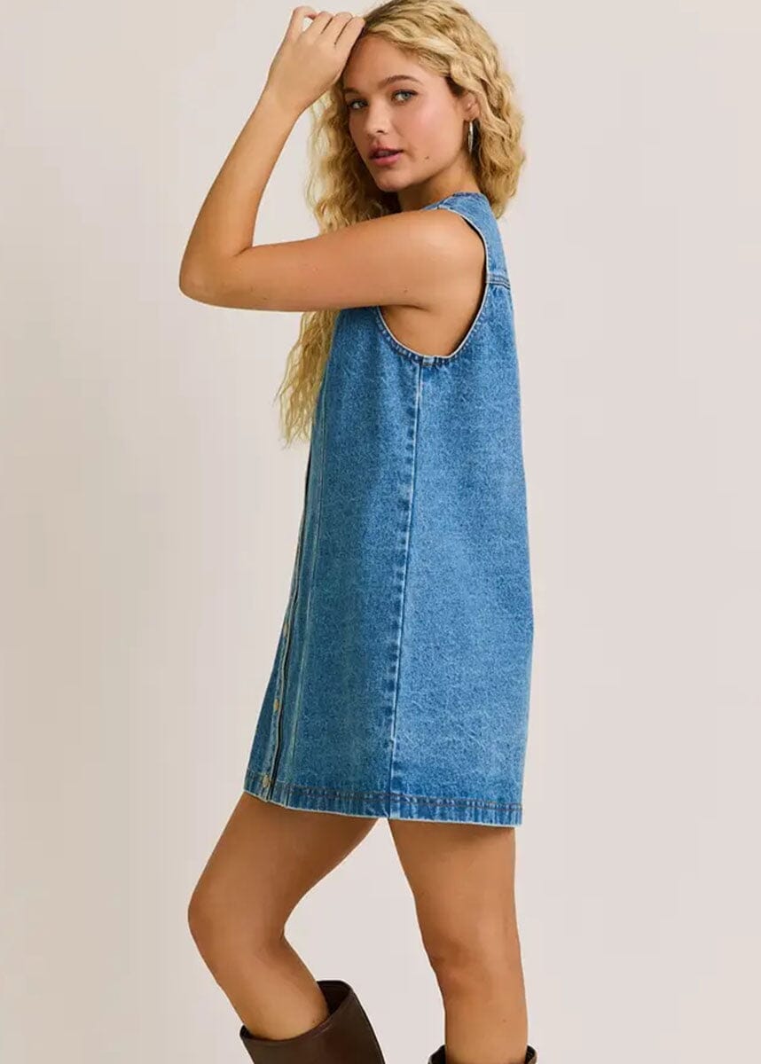 Denim Blue Remi Denim Mini Dress
