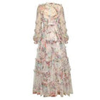 Thea Printed Mesh Dress