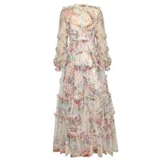 Thea Printed Mesh Dress