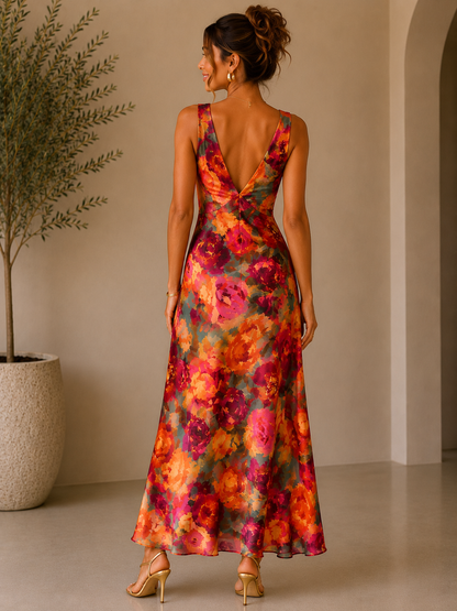 Alicia Floral Midi Dress