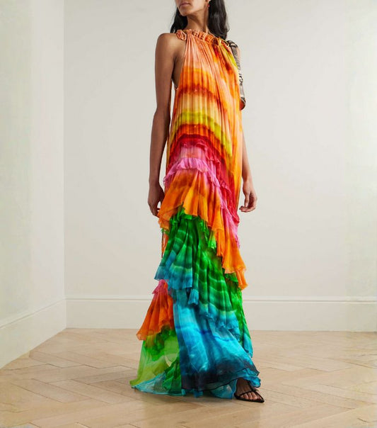 Margot Ombre Halter Dress