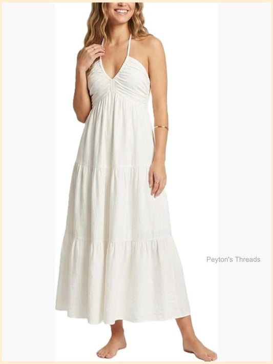 Margot Tiered Halter Maxi Dress