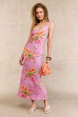 Carmine Crepe Wrap Dress