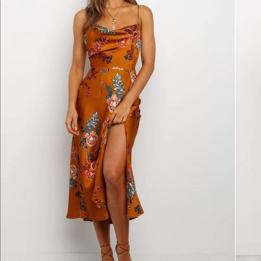 Petal & Pup Dresses | Petal & Pup Sleeveless Summer Dress | Color: Orange/Tan | Size: 6