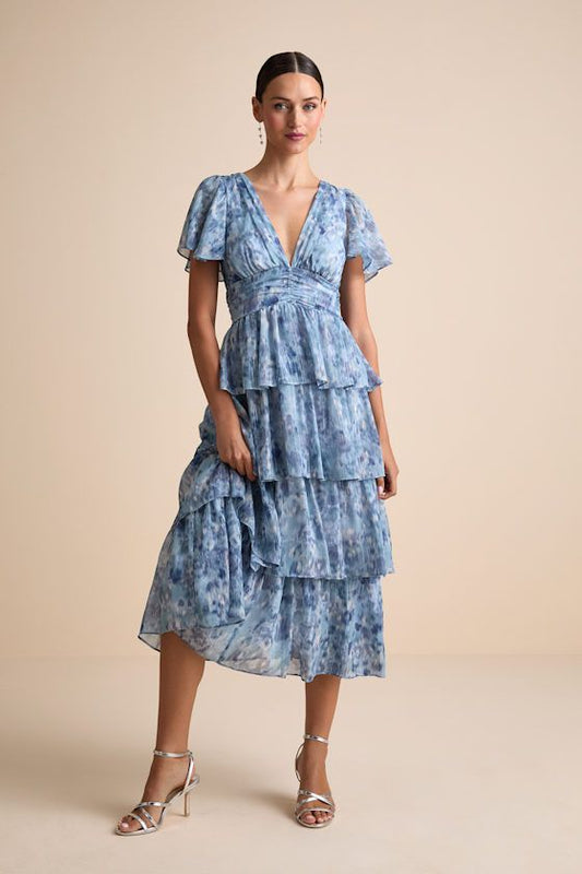 Nalia Abstract Midi Dress
