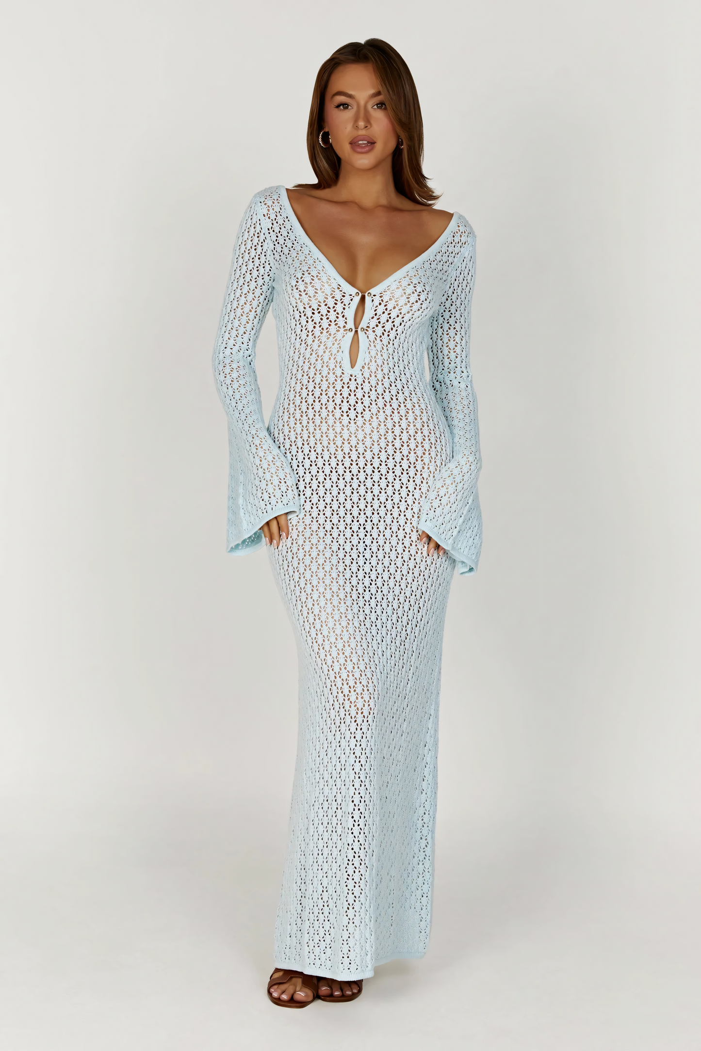 Kayleigh Crochet Fishtail Maxi Dress