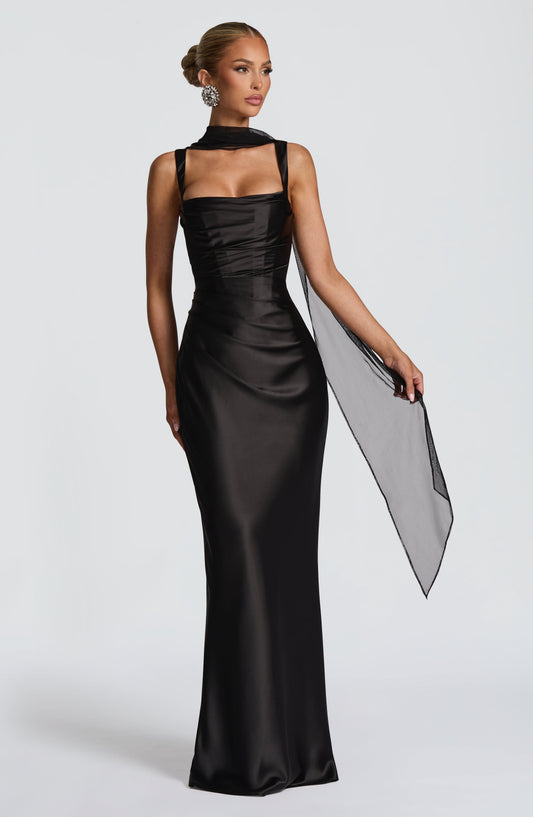 SABINE Maxi Dress - Black