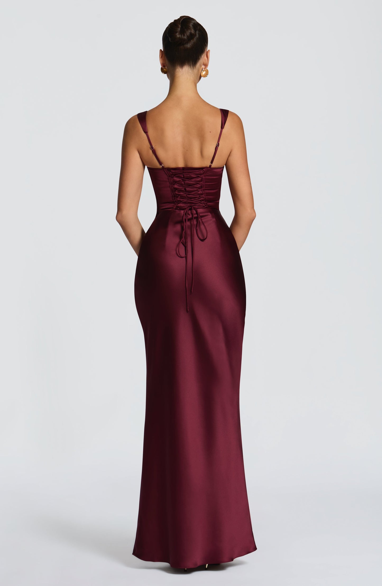 SABINE Maxi Dress - Cherry Lacquer