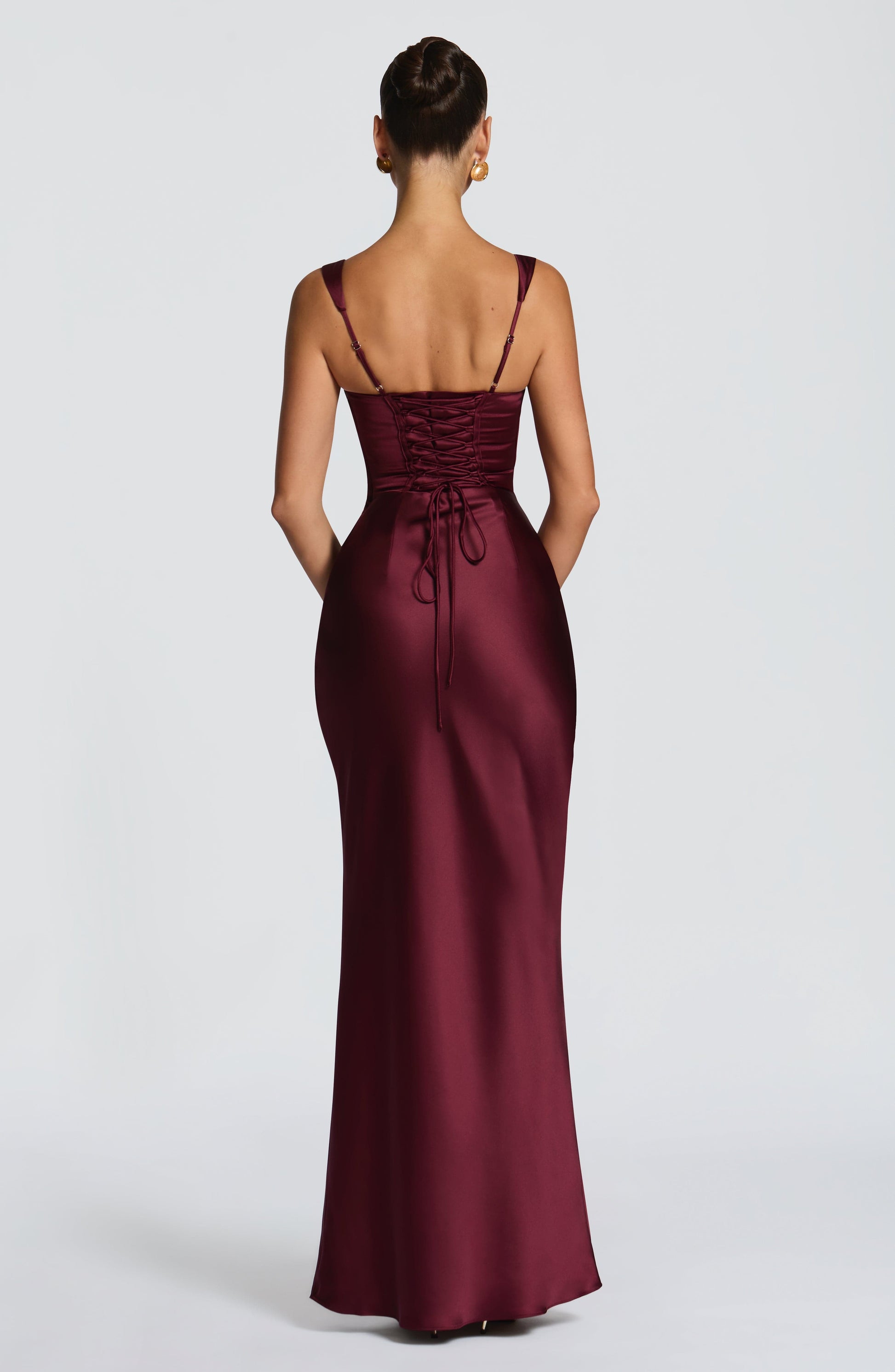 Cherry Lacquer Calanthe Sequin Maxi Dress